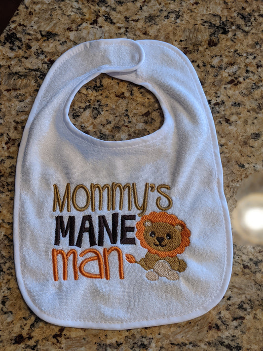 Mommy's Mane Man Bib