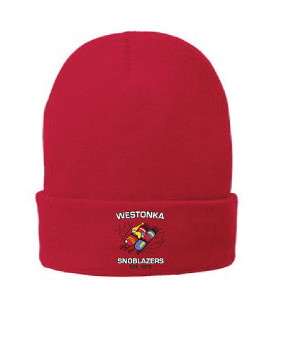 Knit Cap Red Retro Logo