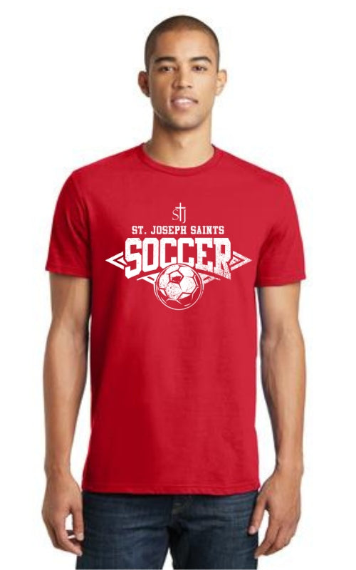 Adult Short Sleeve T-Shirt with Soccer Logo DT5000