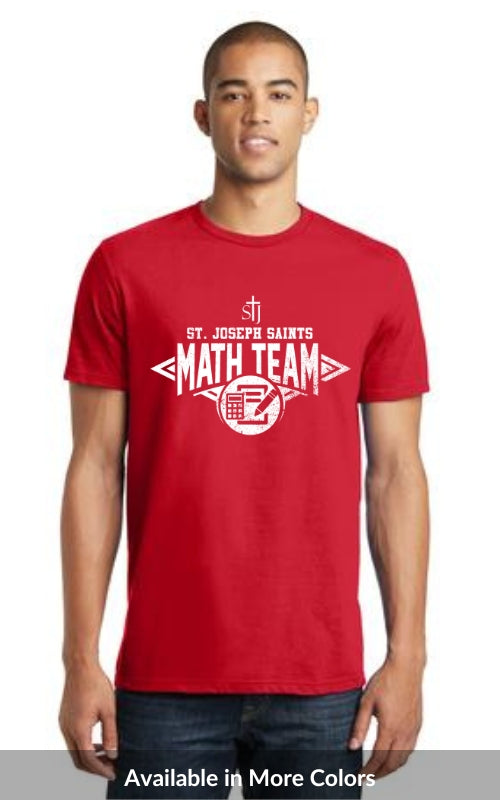 Adult Short Sleeve T-Shirt with Math Logo DT5000