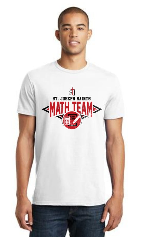 Adult Short Sleeve T-Shirt with Math Logo DT5000